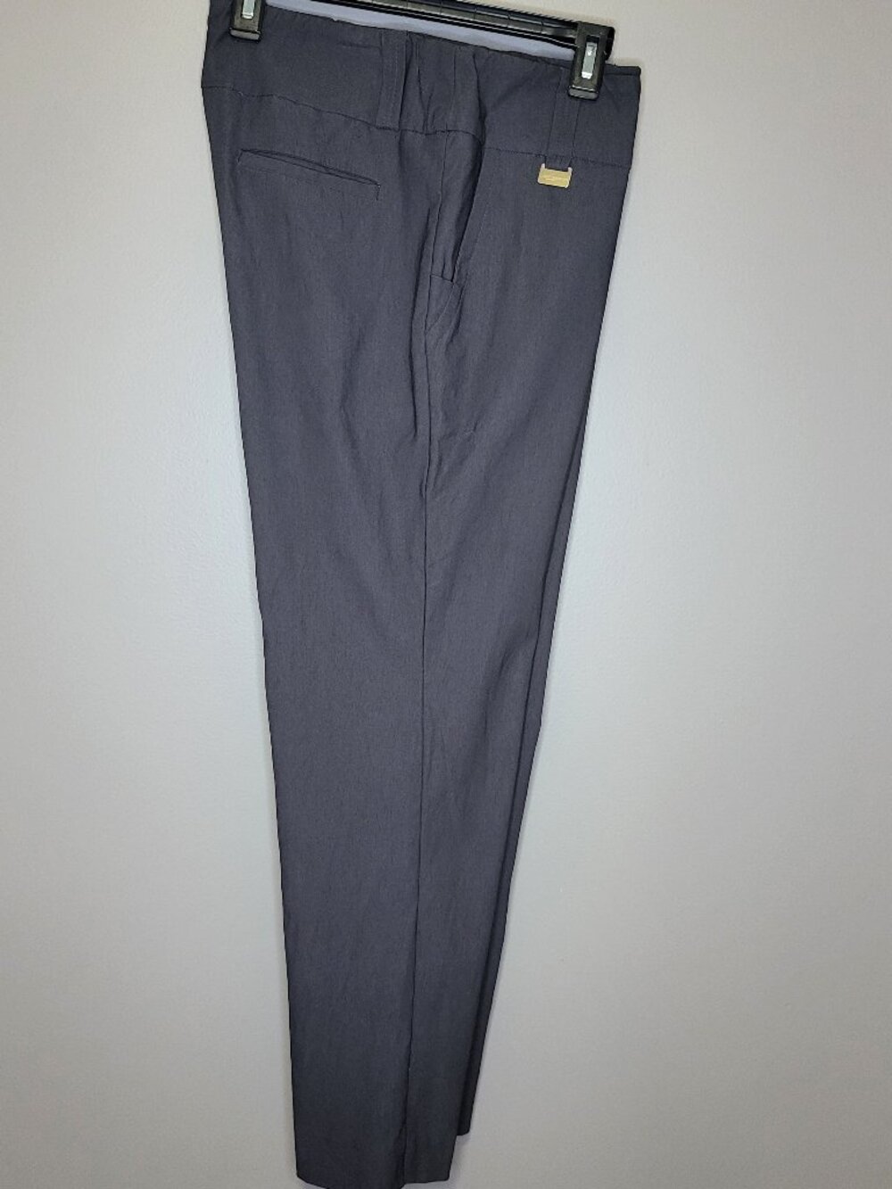 Lisette Montreal Sport Gray Pull-On Golf Pants Womens Size 14 Stretch Ankle Crop